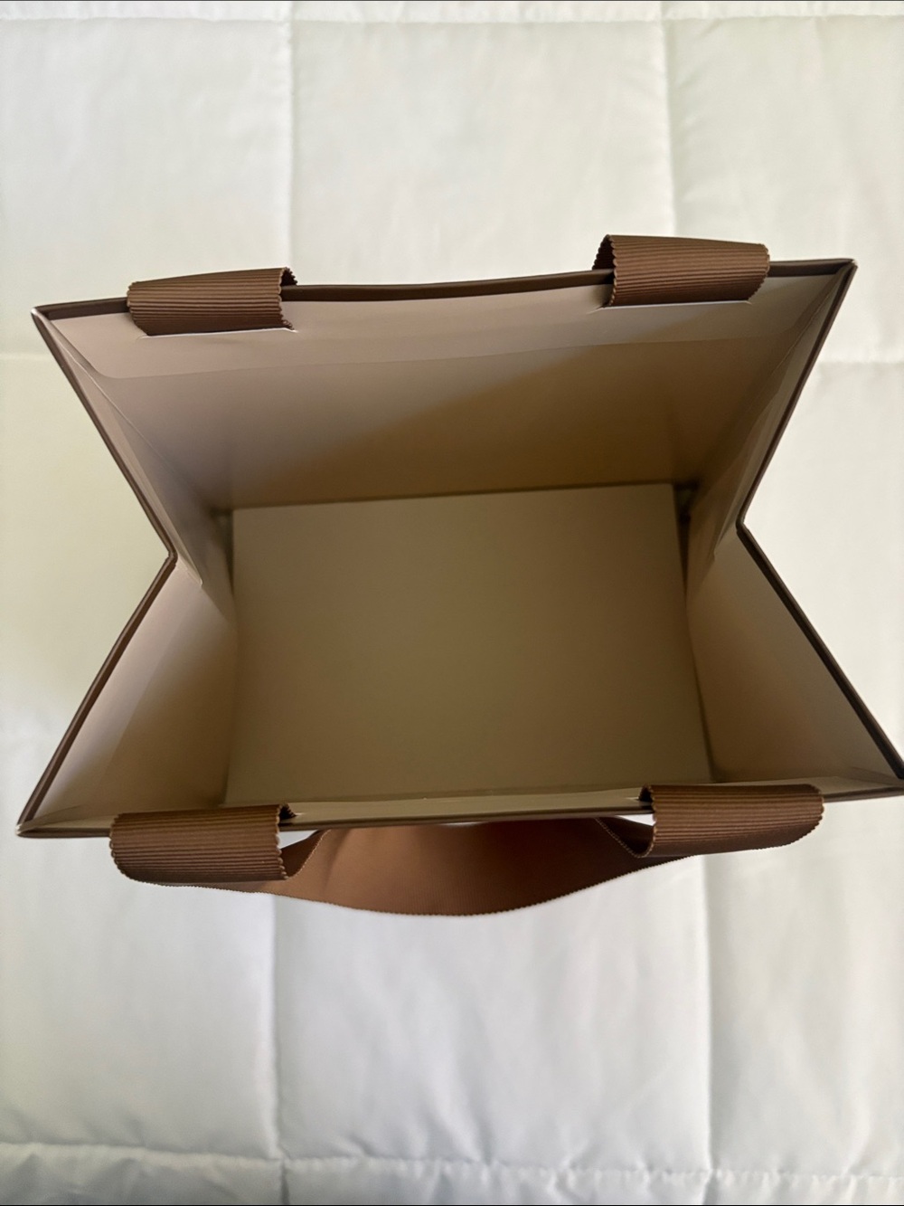 David Yurman Beige and Brown  Gift Bag 10”/7.5 - Picture 4 of 4